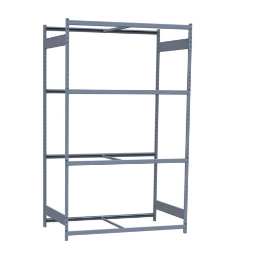 Mini-racking, 4 niveaux sans plateformes (60"L x 36"P x 99"H)
