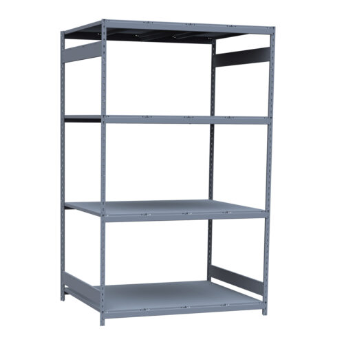 Mini-racking, 4 niveaux avec plateformes d'acier (60"L x 48"P x 99"H)