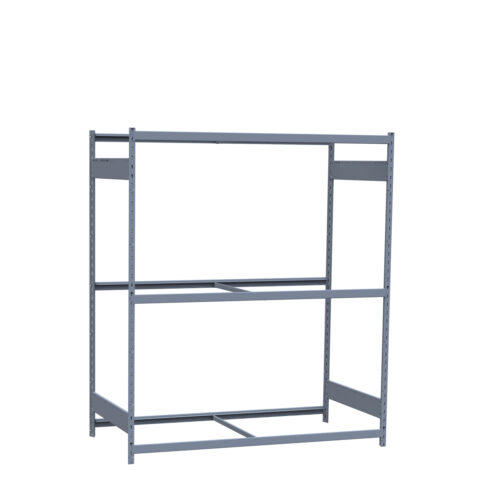Mini-racking, 3 niveaux sans plateformes (72"L x 36"P x 75"H)