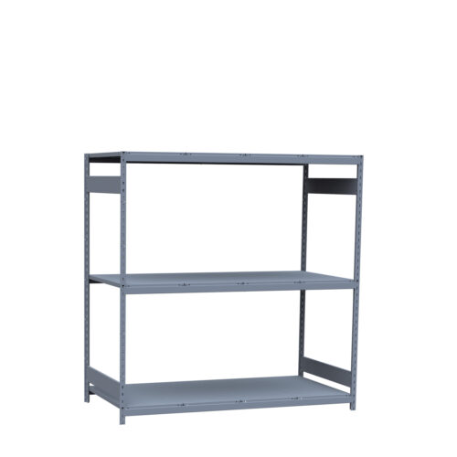 Mini-racking, 3 niveaux avec plateformes d'acier (72"L x 36"P x 75"H)
