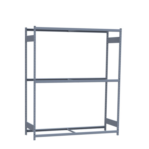 Mini-racking, 3 niveaux sans plateformes (72"L x 24"P x 87"H)