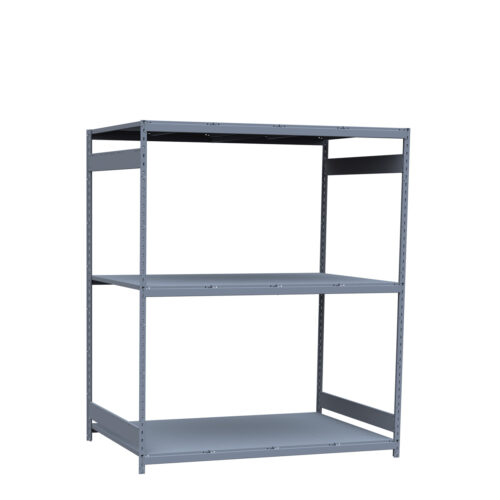 Mini-racking, 3 niveaux avec plateformes d'acier (72"L x 48"P x 87"H)