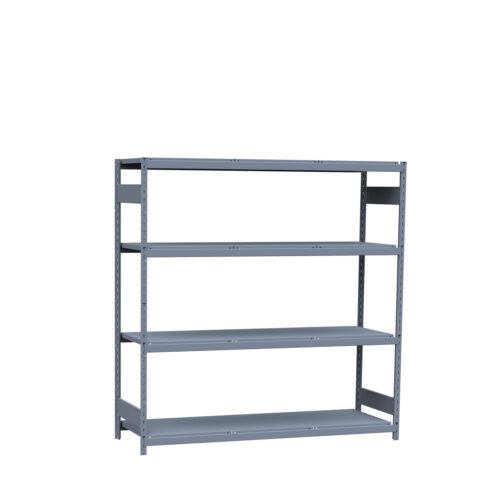 Mini-racking, 4 niveaux avec plateformes d'acier (72"L x 24"P x 75"H)