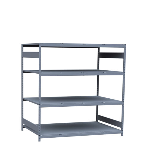 Mini-racking, 4 niveaux avec plateformes d'acier (72"L x 48"P x 75"H)
