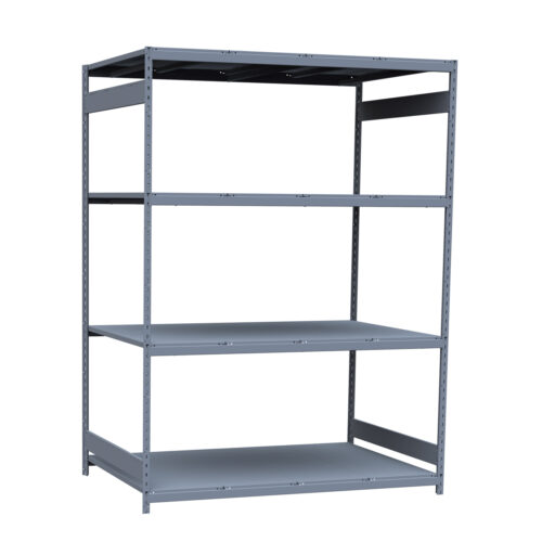 Mini-racking, 4 niveaux avec plateformes d'acier (72"L x 48"P x 99"H)