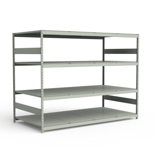 Mini-racking robuste, 4 niveaux avec plateformes d'acier (96"L x 48"P x 75"H)