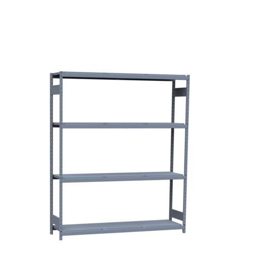 Mini-racking robuste, 4 niveaux avec plateformes d'acier (96"L x 18"P x 87"H)