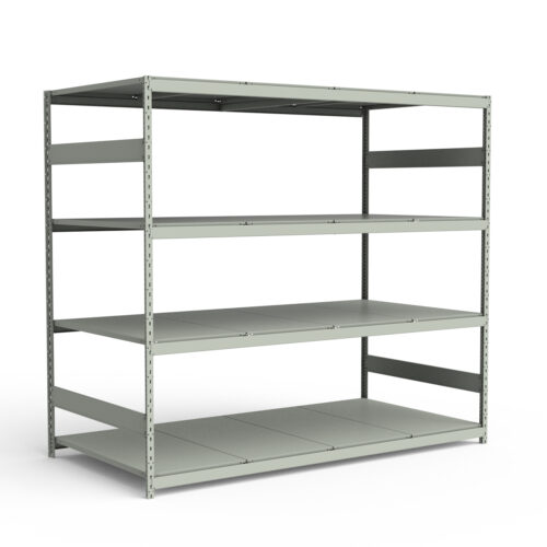 Mini-racking robuste, 4 niveaux avec plateformes d'acier (96"L x 48"P x 87"H)