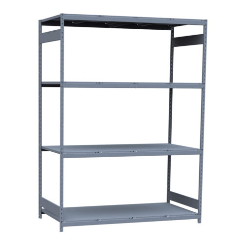 Mini-racking robuste, 4 niveaux avec plateformes d'acier (96"L x 36"P x 99"H)