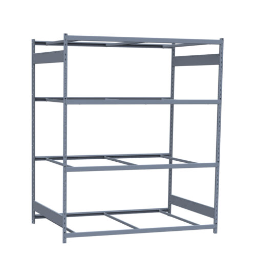 Mini-racking, 4 niveaux sans plateformes (72"L x 48"P x 87"H)