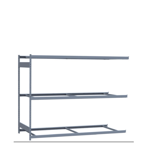 Mini-racking robuste, 3 niveaux sans plateformes (96"L x 36"P x 75"H)