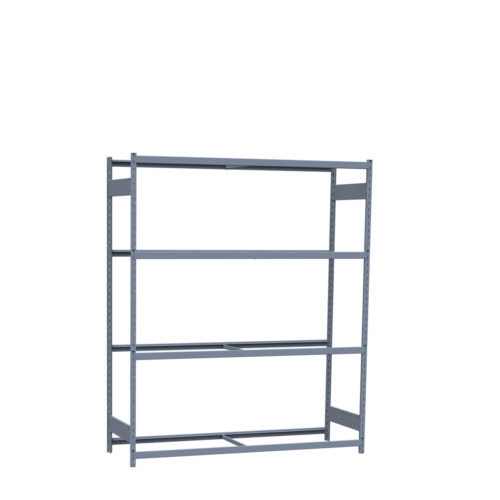 Mini-racking robuste, 4 niveaux sans plateformes (96"L x 24"P x 87"H)