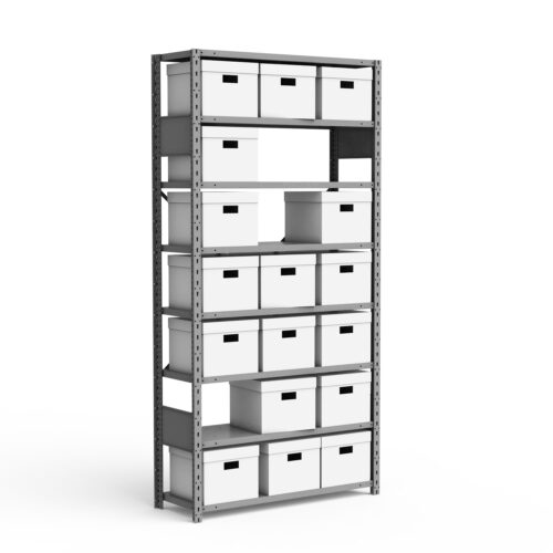 Étagère d'archivage (42"L x 15"P x 87"H)