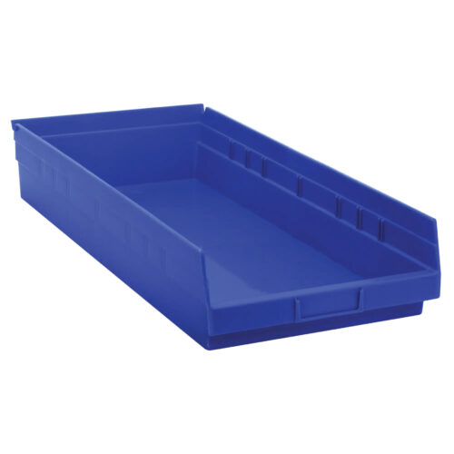 Bacs de rangement pour tablette 11 1/8″la x 23 5/8″ pr x 4″h. Bleu. Cap 50lb