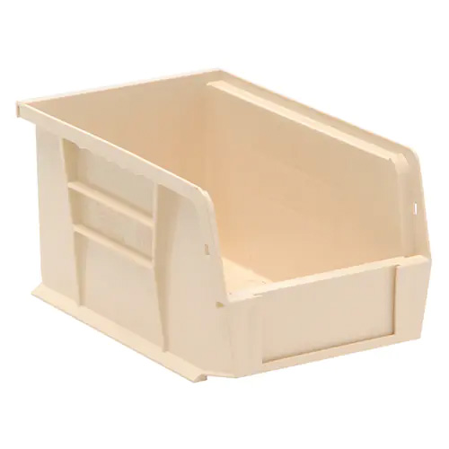Bac empilable et à suspendre  6″la x 9 ¼″pr x 5″h. Ivoire. Cap 20 lb