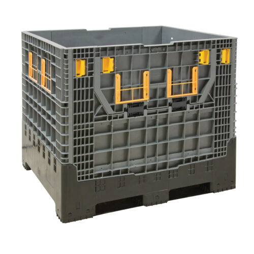 Contenant de vrac pliable, 47,2" lo x 39,4" la x 39,4" h, Gris