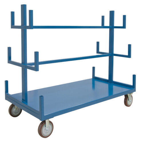 Chariot mobile pour tuyaux et barres. 48"lo x 36"pr x 60"h. Cap 3000 lb