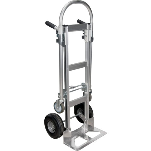 Diable transformable en aluminium. Prise double. Cap 1250 lb