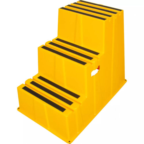Escabeau industriel, 3 marches, 34-13/16" x 22-7/16" x Hauteur 29-1/8" (Cap 560 lb)