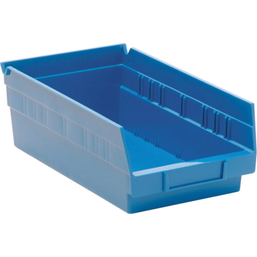Bacs pour tablette, 6-5/8" la x 4" H x 11-5/8" p, Bleu, Capacité 30 lb