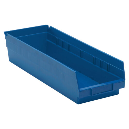 Bacs pour tablette, 6-5/8" la x 4" H x 17-7/8" p, Bleu, Capacité 40 lb