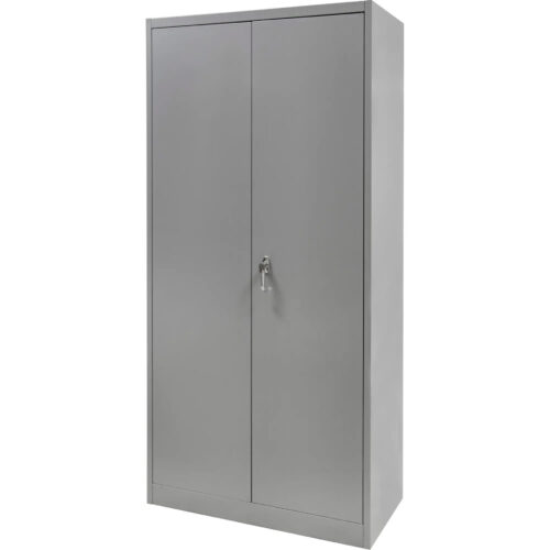 Armoire garde-robe, Acier, 36" la x 18" p x 72" h, Gris