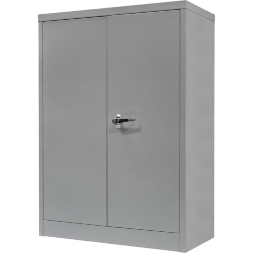 Armoire de rangement à hauteur de comptoir, Acier, 2 Tablettes, 42" h x 36" la x 24" P, Gris